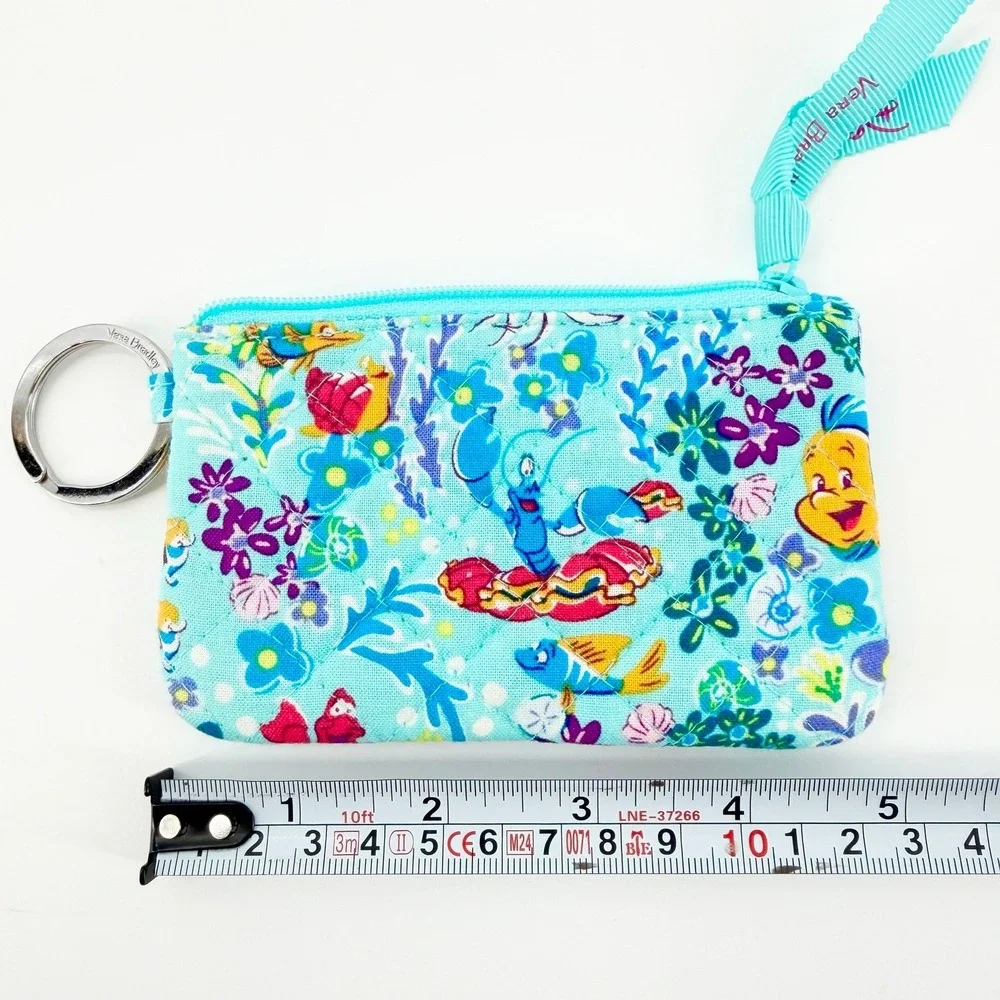 Vera Bradley Disney Little Mermaid Ariel Zip ID Case Wallet Retired EUC